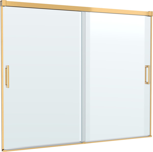 Изображение товара Стеклянная шторка для ванны Cezares Tandem-Soft-VF-2-180/145-C-Boro-IV