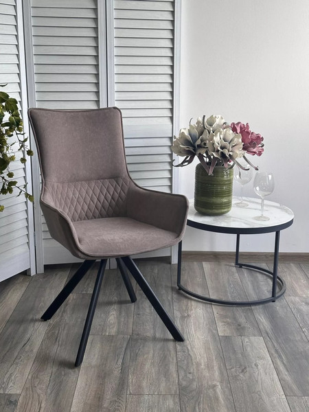 Изображение товара Стул M-City Galaxy / 670M05875 (B5 капучино, велюр/черный каркас)