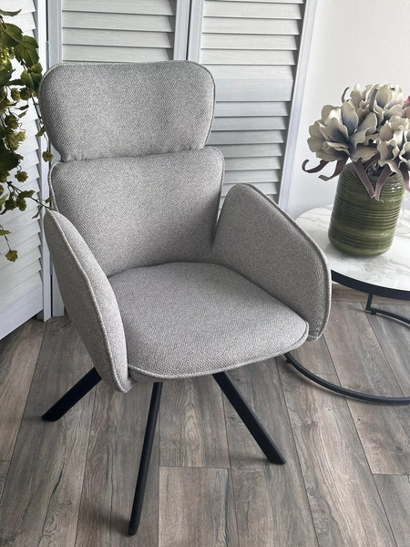 Изображение товара Стул M-City Long / 670M05870 (NS10 серый, букле/черный каркас)