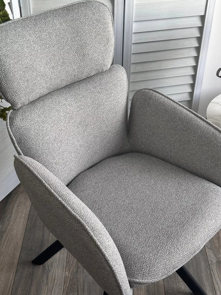 Изображение товара Стул M-City Long / 670M05870 (NS10 серый, букле/черный каркас)