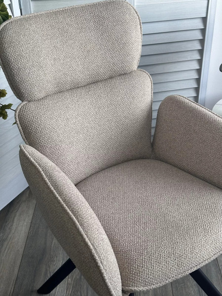 Изображение товара Стул M-City Long / 670M05871 (NS04 крем, букле/черный каркас)