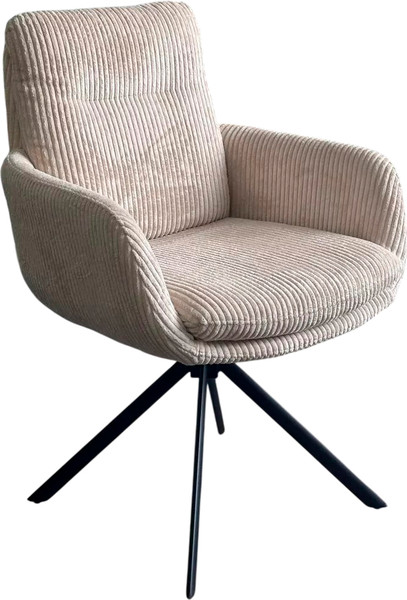 Изображение товара Стул M-City Darem / 621M05769 (белый вельвет Davis lincoln-03n/черный каркас)