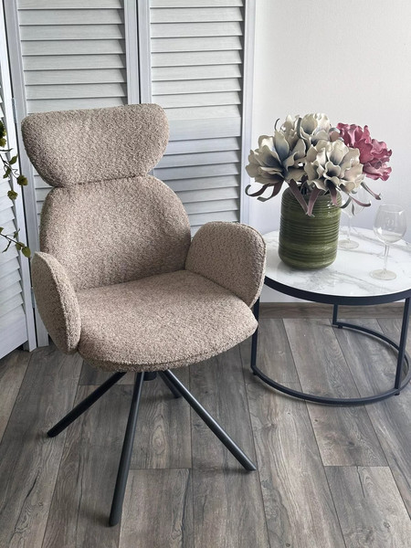 Изображение товара Стул M-City Vardy / 621M05771 (хаки, букле XD841-06/серый)