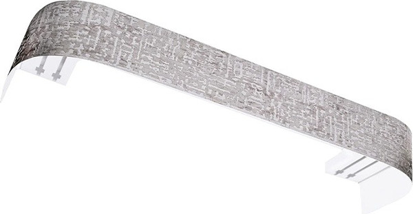 Изображение товара Карниз для штор LEGRAND Бруно 7см 2м 2р с поворотами / 58139432 (платина)