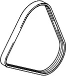 Изображение товара Ремень генератора Hyundai/KIA 2521226021