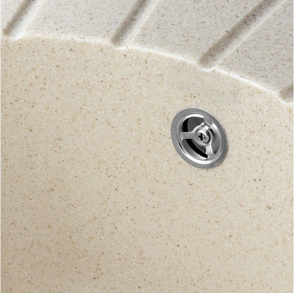 Изображение товара Мойка кухонная Saniteco Pura (бежевый с сифоном)