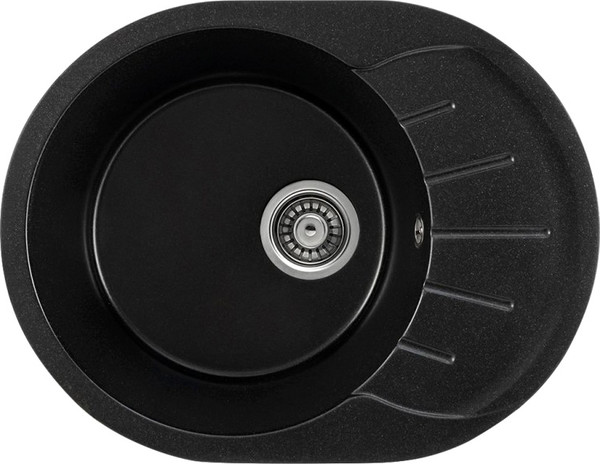 Изображение товара Мойка кухонная Saniteco Pura (оникс с сифоном)