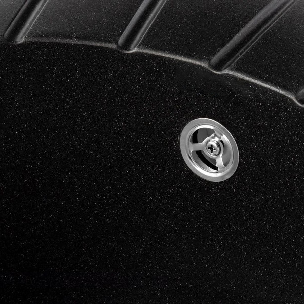 Изображение товара Мойка кухонная Saniteco Pura (оникс с сифоном)