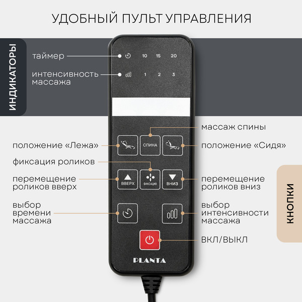Изображение товара Массажное кресло PLANTA MC-4500