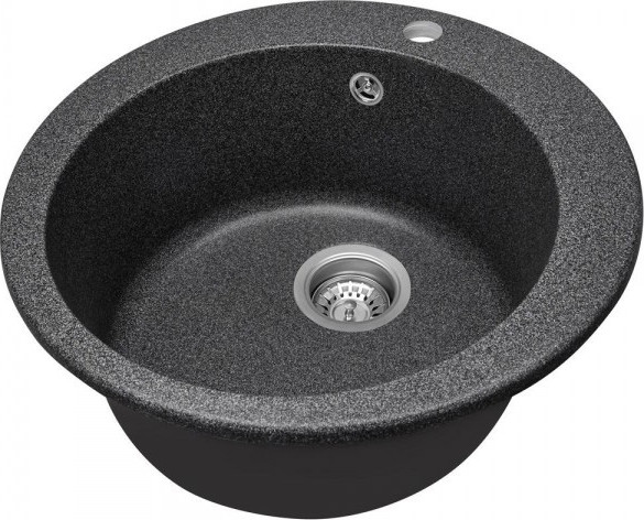 Изображение товара Мойка кухонная Saniteco Linea (графит с сифоном)