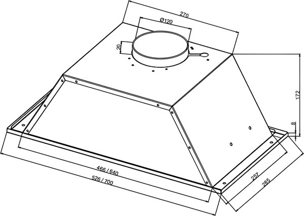 Изображение товара Вытяжка скрытая Nordfrost FB 9060 Y