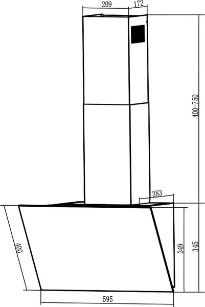 Изображение товара Вытяжка скрытая Nordfrost HM 6080 W