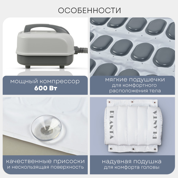 Изображение товара Гидромассажный коврик PLANTA HMM-3000 Bubble wave