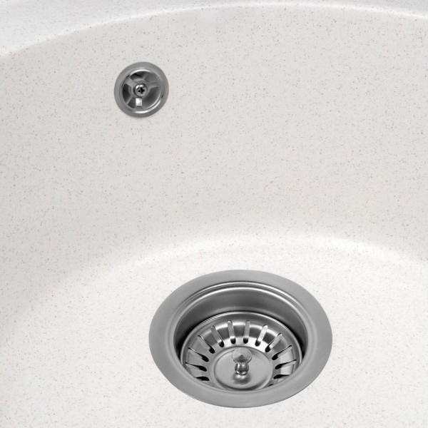 Изображение товара Мойка кухонная Saniteco Nova (белый с сифоном)