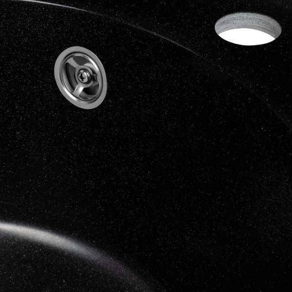 Изображение товара Мойка кухонная Saniteco Nova (оникс с сифоном)