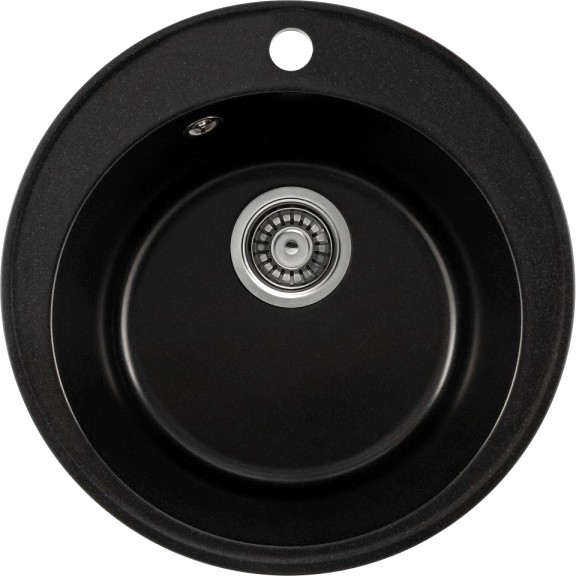 Изображение товара Мойка кухонная Saniteco Nova (оникс с сифоном)