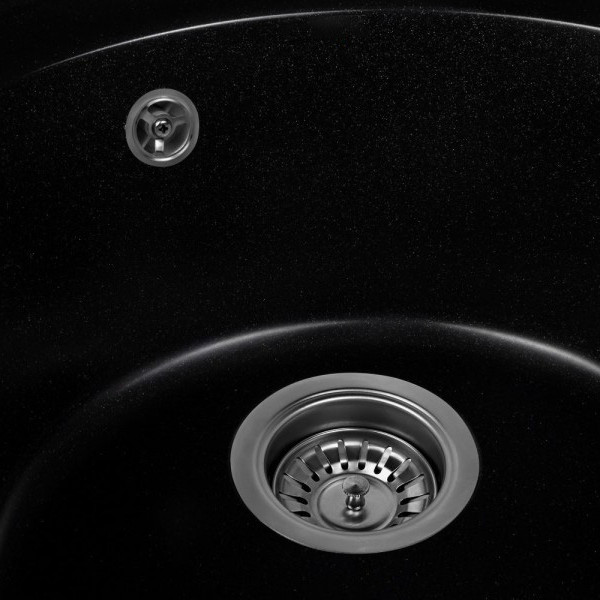 Изображение товара Мойка кухонная Saniteco Nova (оникс с сифоном)