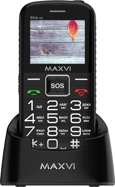 Изображение товара Мобильный телефон Maxvi B5ds up (черный)