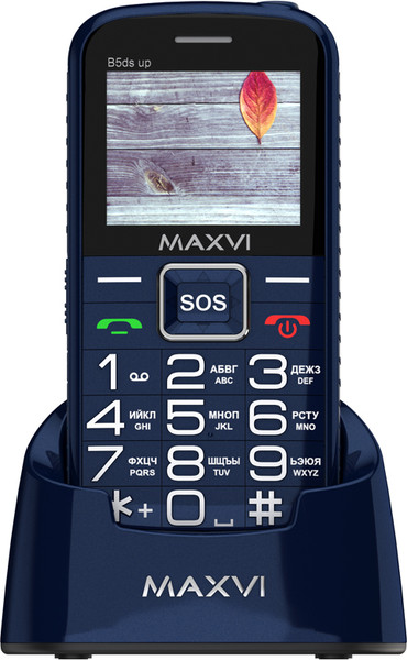 Изображение товара Мобильный телефон Maxvi B5ds up (синий)