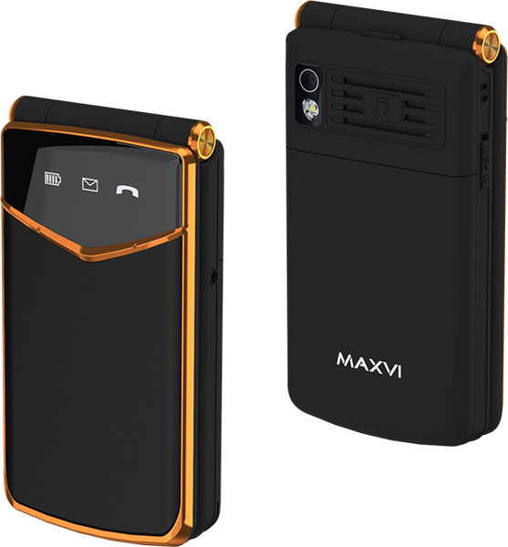 Изображение товара Мобильный телефон Maxvi E11 (черный/золото)