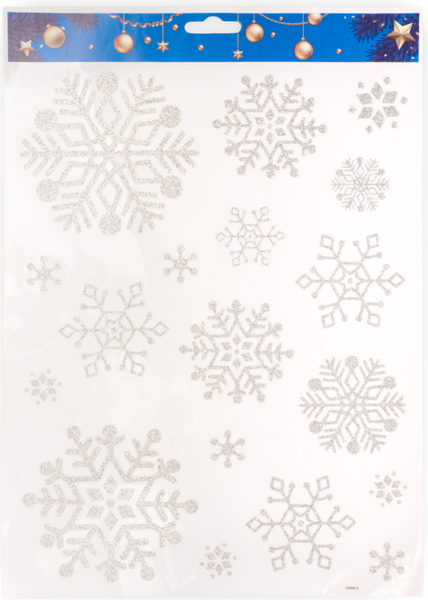 Изображение товара Набор наклеек на окно Ausini Снежинки / ES2419D-135