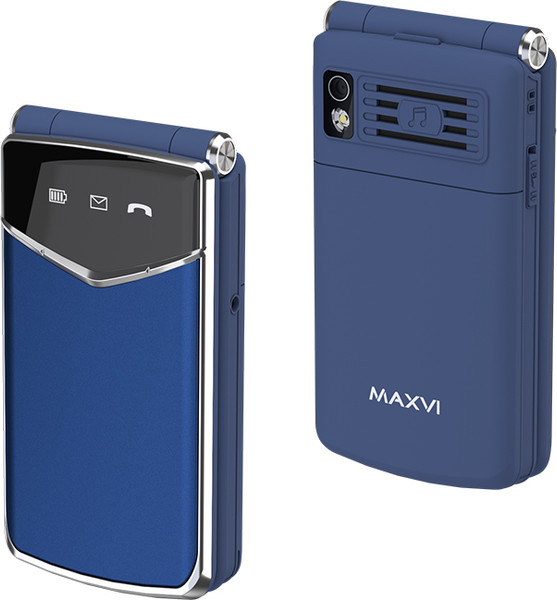 Изображение товара Мобильный телефон Maxvi E11 (синий/серебристый)