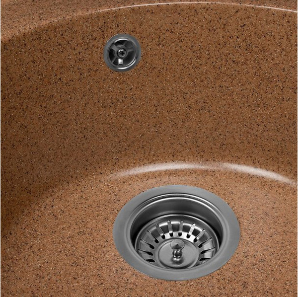 Изображение товара Мойка кухонная Saniteco Nova (терракот с сифоном)