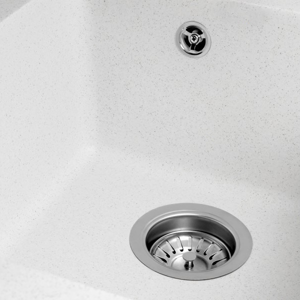 Изображение товара Мойка кухонная Saniteco Silva (белый с сифоном)