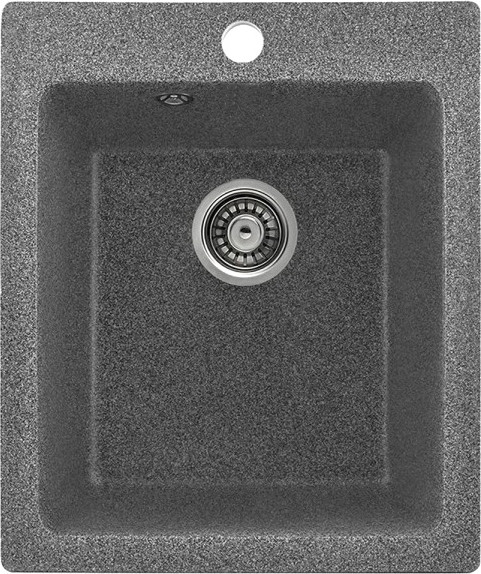 Изображение товара Мойка кухонная Saniteco Silva (графит с сифоном)