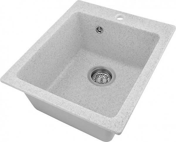 Изображение товара Мойка кухонная Saniteco Silva (серый с сифоном)