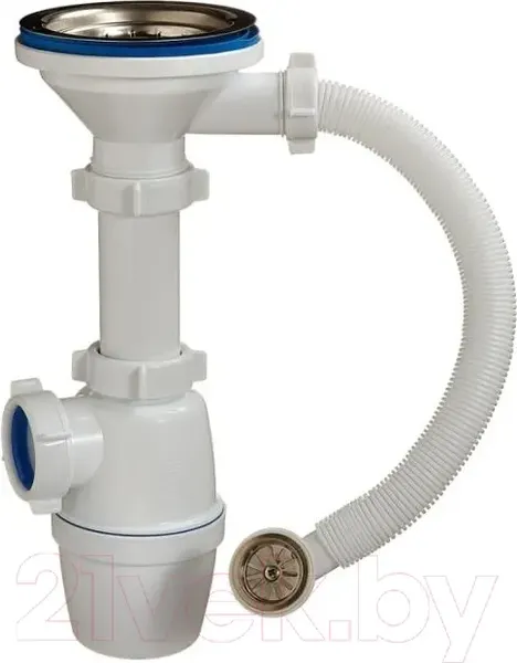 Изображение товара Мойка кухонная Saniteco Silva (черный с сифоном Орио)