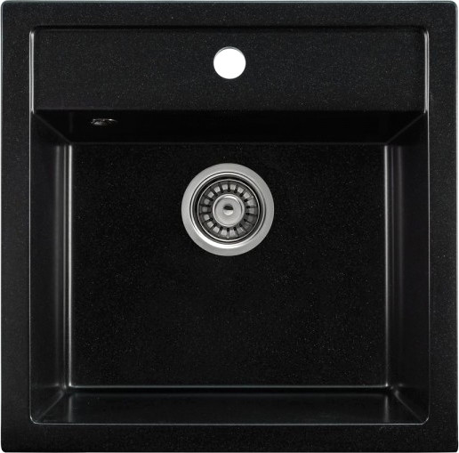 Изображение товара Мойка кухонная Saniteco Terra (оникс с сифоном)