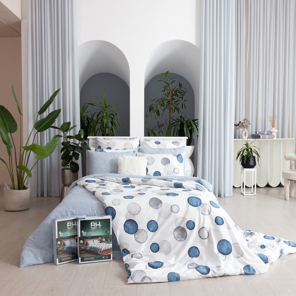 Изображение товара Комплект постельного белья Волшебная ночь Волшебная ночь Water Rings Евро ВН 2507 30157/1