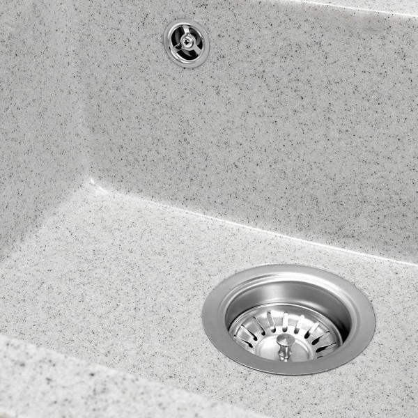 Изображение товара Мойка кухонная Saniteco Terra (серый с сифоном)