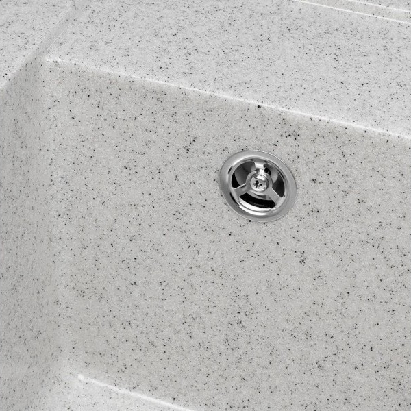 Изображение товара Мойка кухонная Saniteco Terra (серый с сифоном)