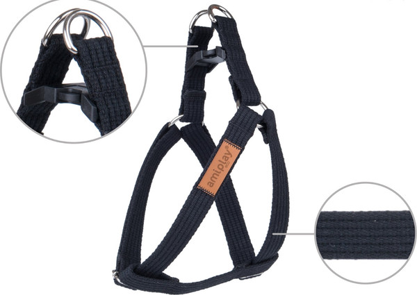 Изображение товара Шлея Ami Play регулируемая XL (50-95x3, черный)