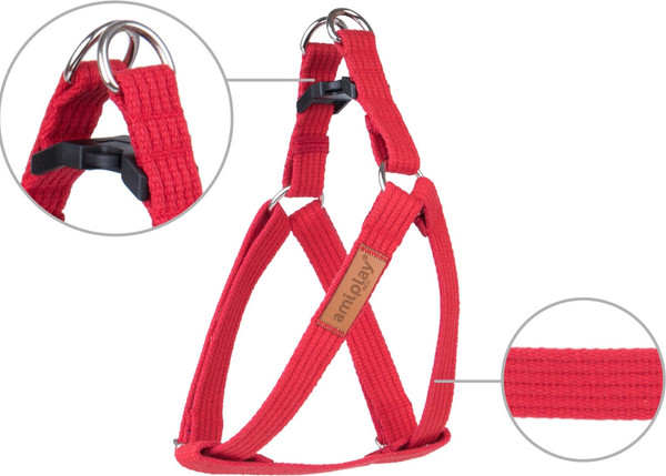 Изображение товара Шлея Ami Play регулируемая XL (50-95x3, красный)