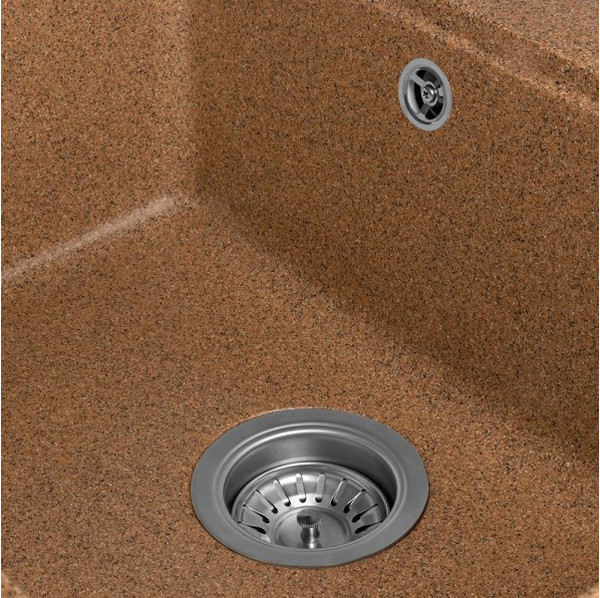 Изображение товара Мойка кухонная Saniteco Mare (терракот с сифоном)