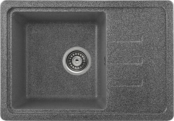 Изображение товара Мойка кухонная Saniteco Rosa (графит с сифоном)