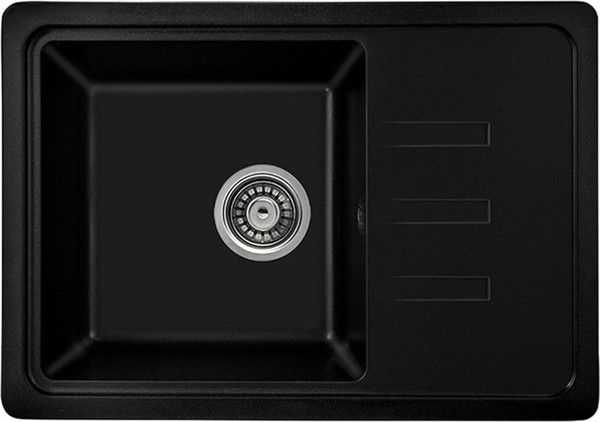 Изображение товара Мойка кухонная Saniteco Rosa (оникс с сифоном)