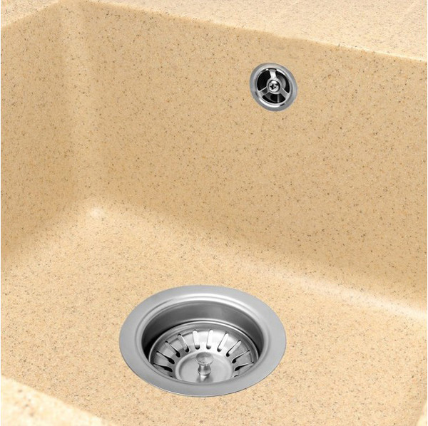 Изображение товара Мойка кухонная Saniteco Rosa (песок с сифоном)