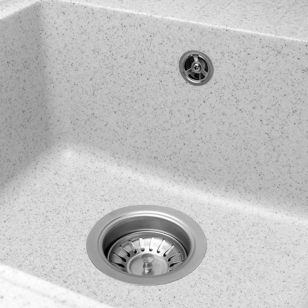 Изображение товара Мойка кухонная Saniteco Rosa (серый с сифоном)