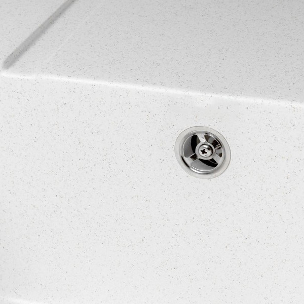 Изображение товара Мойка кухонная Saniteco Fama (белый с сифоном)