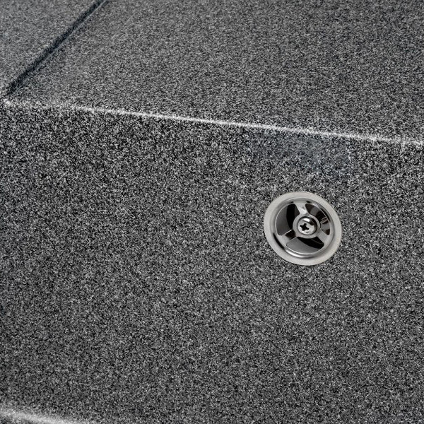 Изображение товара Мойка кухонная Saniteco Fama (графит с сифоном)