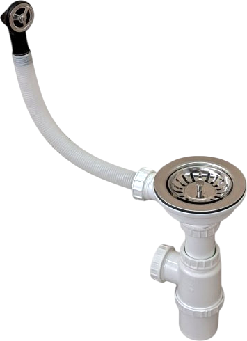 Изображение товара Мойка кухонная Saniteco Fama (оникс с сифоном)