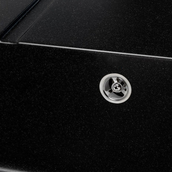 Изображение товара Мойка кухонная Saniteco Fama (оникс с сифоном)