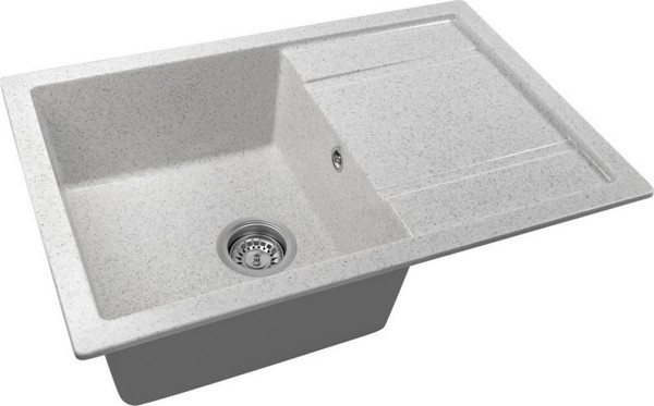 Изображение товара Мойка кухонная Saniteco Fama (серый с сифоном)