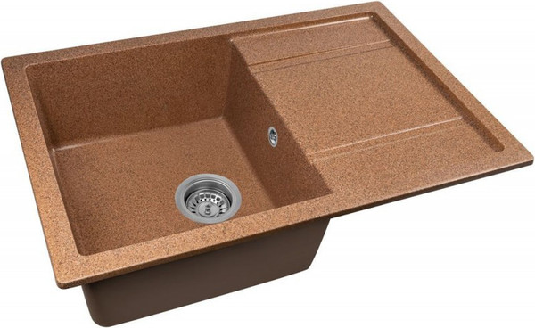 Изображение товара Мойка кухонная Saniteco Fama (терракот с сифоном)