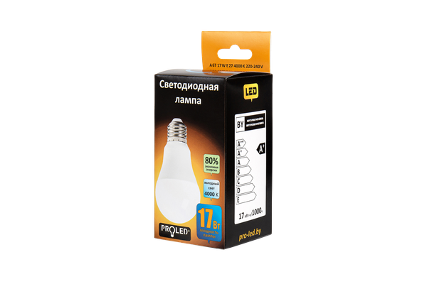 Изображение товара Лампа Proled A67-17W/4000K/E27