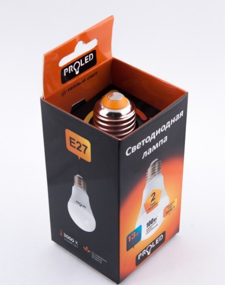 Изображение товара Лампа Proled A60-13W/3000K/E27